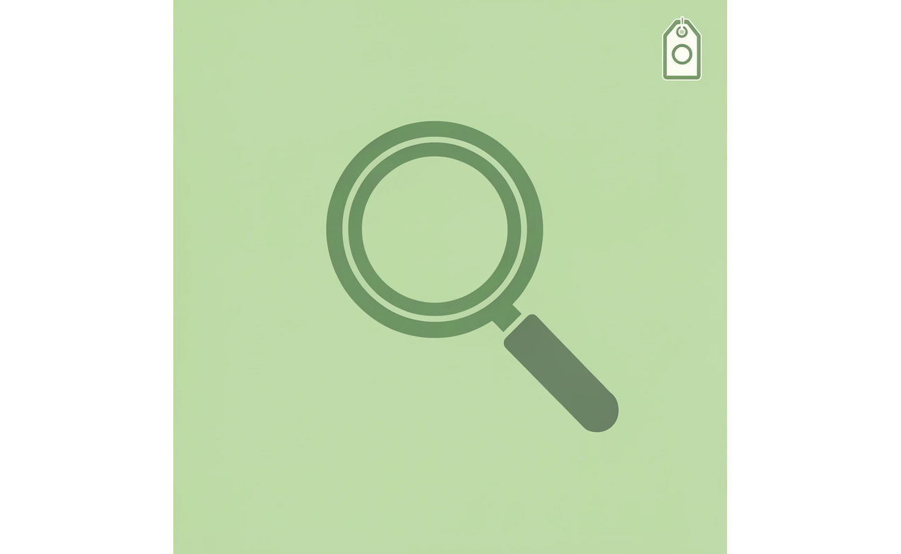 Magnifying glass icon representing the discovery of hard-to-find scholarships
