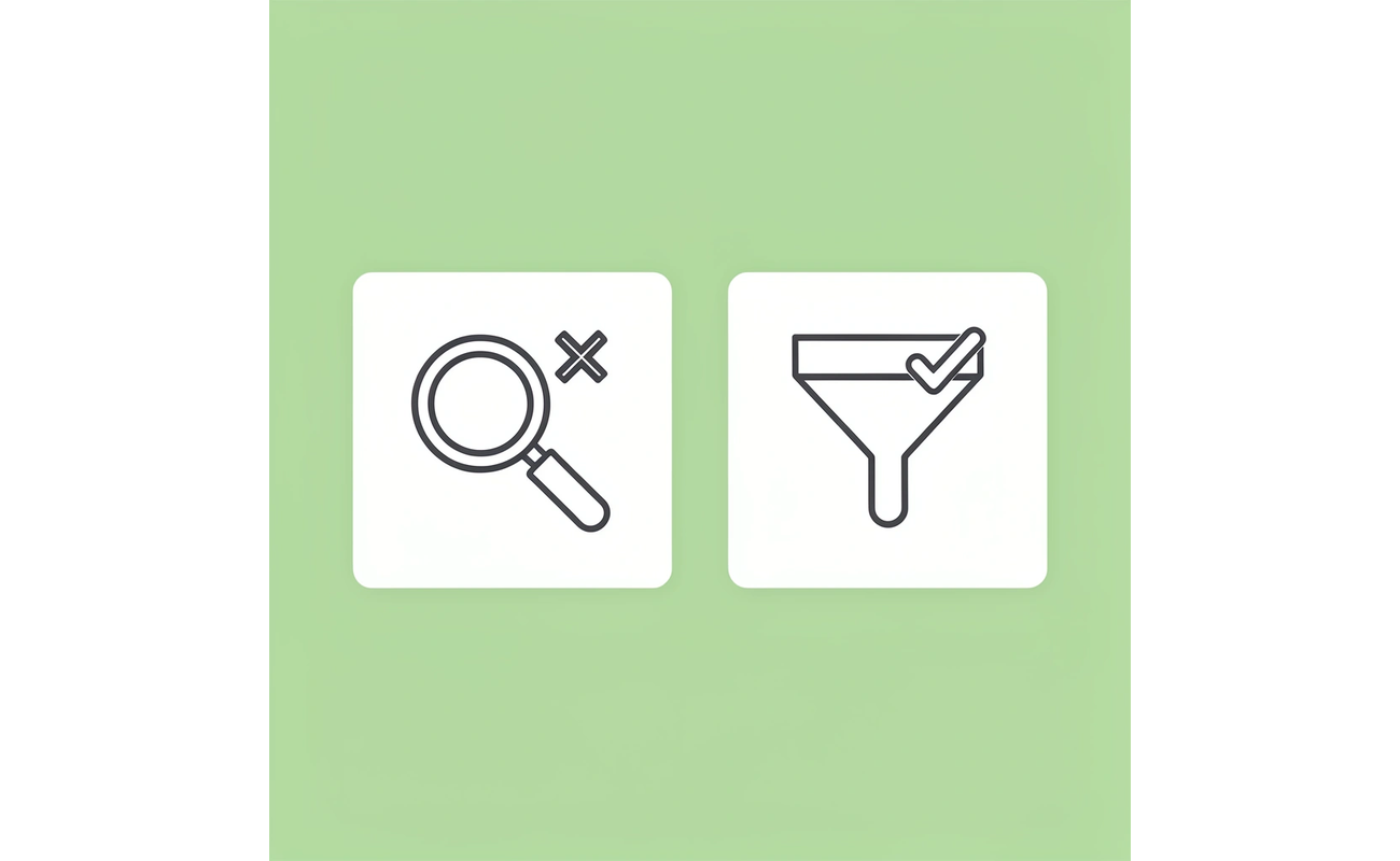 Before: searching generic math scholarships. After: filtering opportunities based on personal criteria