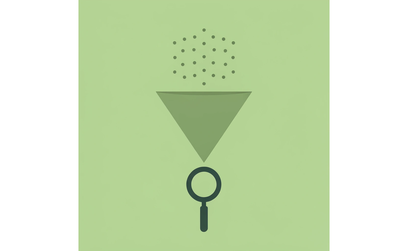 Funnel showing many scholarship opportunities filtering down to only the most publicized programs that students typically see.