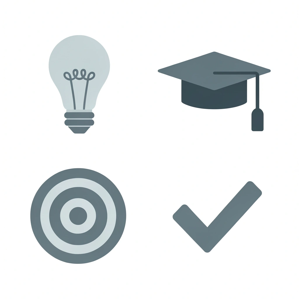 Four-box grid displaying Kollegio's main features: AI-driven guidance, scholarship matching, essay feedback, and activity organization