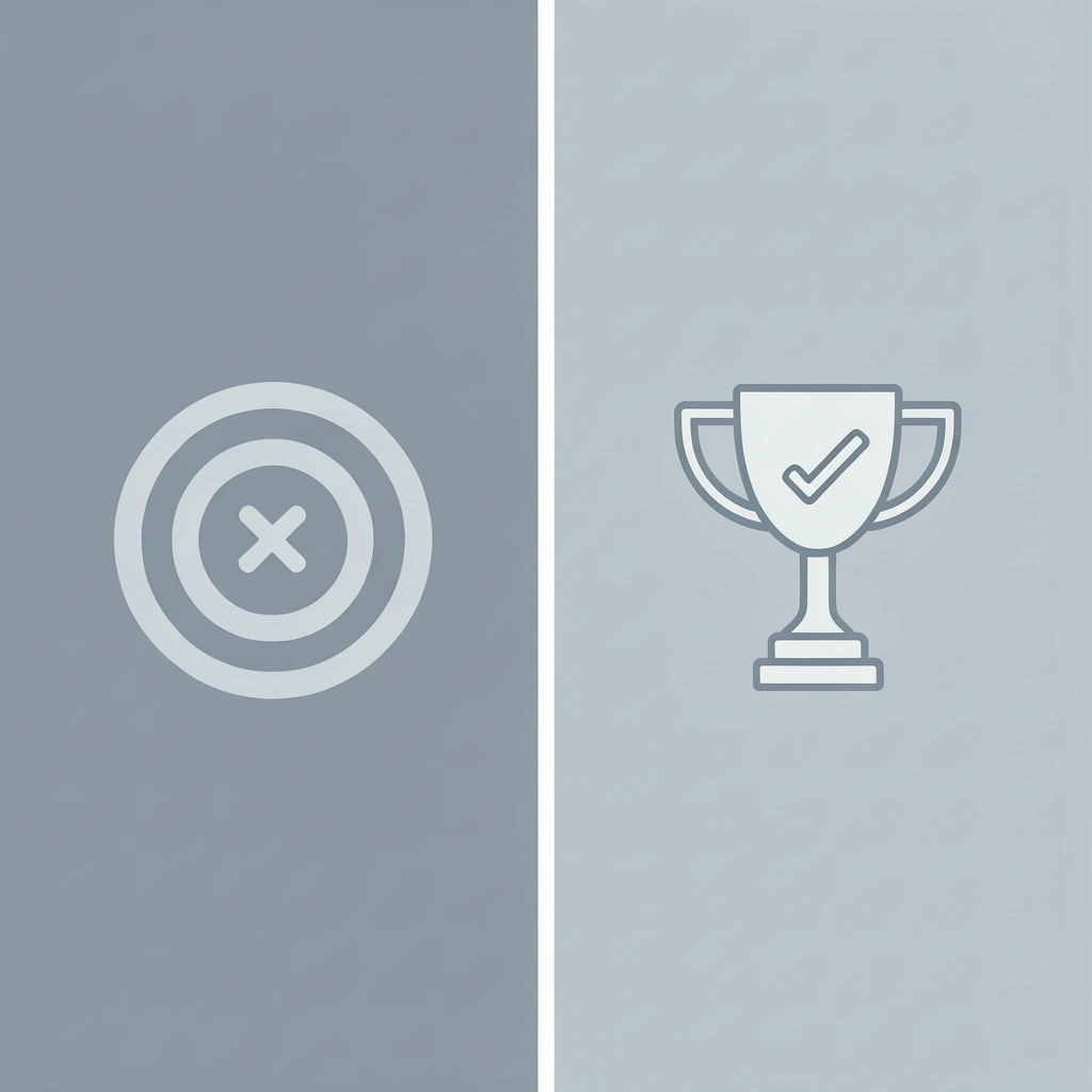 Comparison showing rushed generic applications leading to rejection versus thoughtful targeted applications leading to acceptance