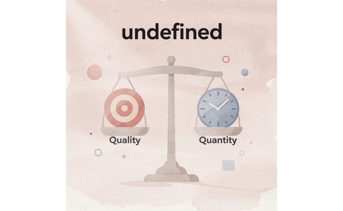 Balance scale comparing quality versus quantity in SAT preparation