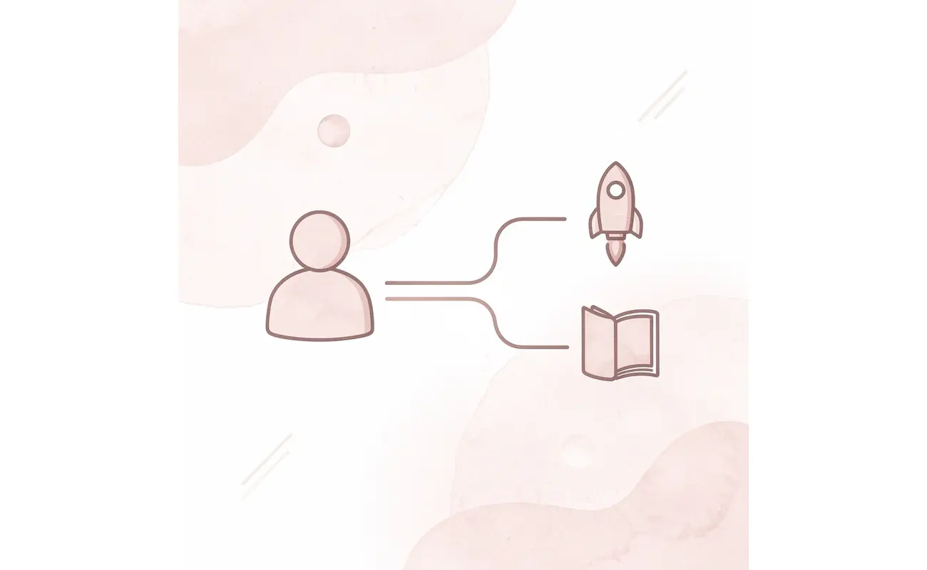 Decision icon splitting into multiple paths representing SAT retake choices