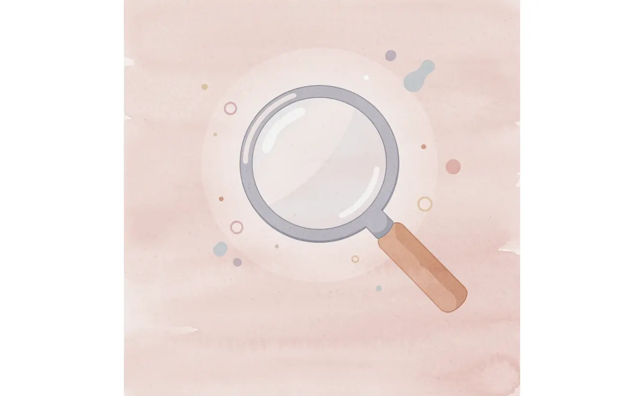 Magnifying glass icon highlighting the need to examine scholarship assumptions