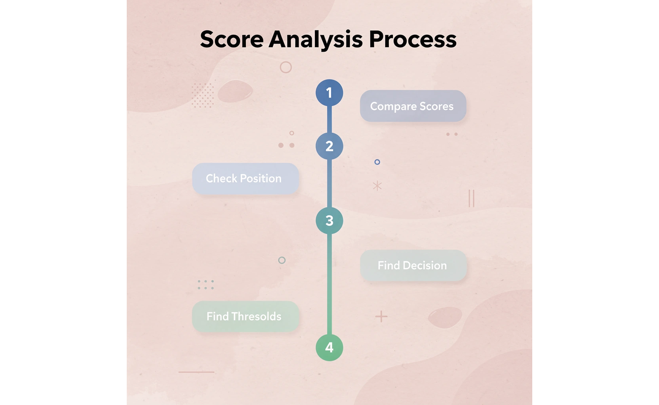 Four-step score analysis process