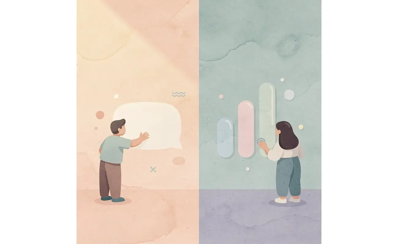 Split scene showing random vs strategic approach to SAT score selection