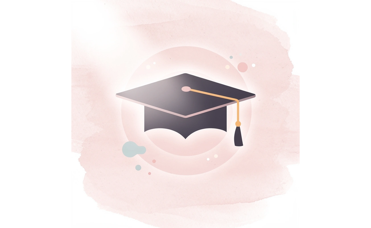 Graduation cap icon representing student effort and focus