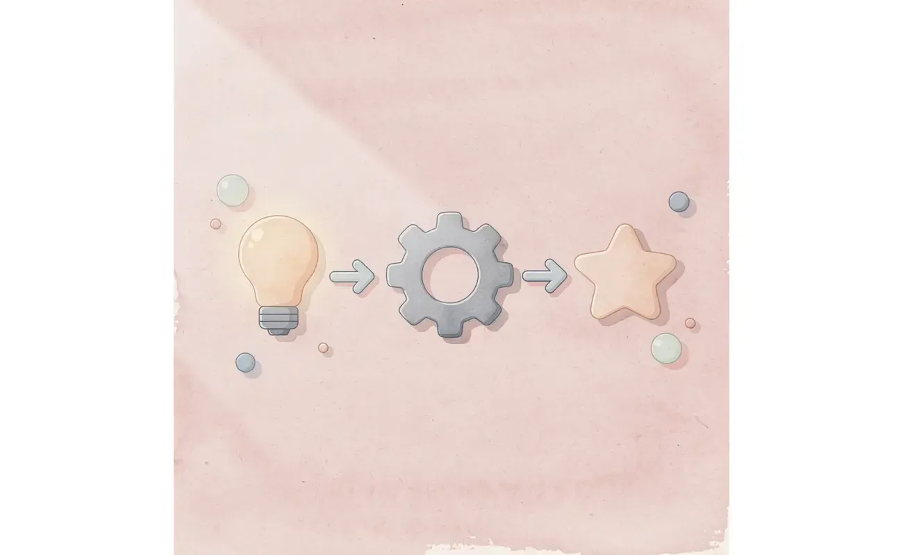 Three icons showing diagnostic study process