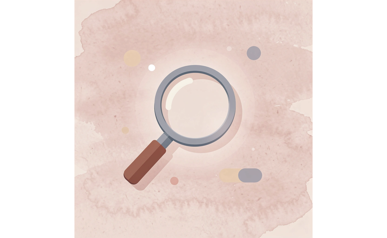 Magnifying glass icon representing careful analysis of ACT scores