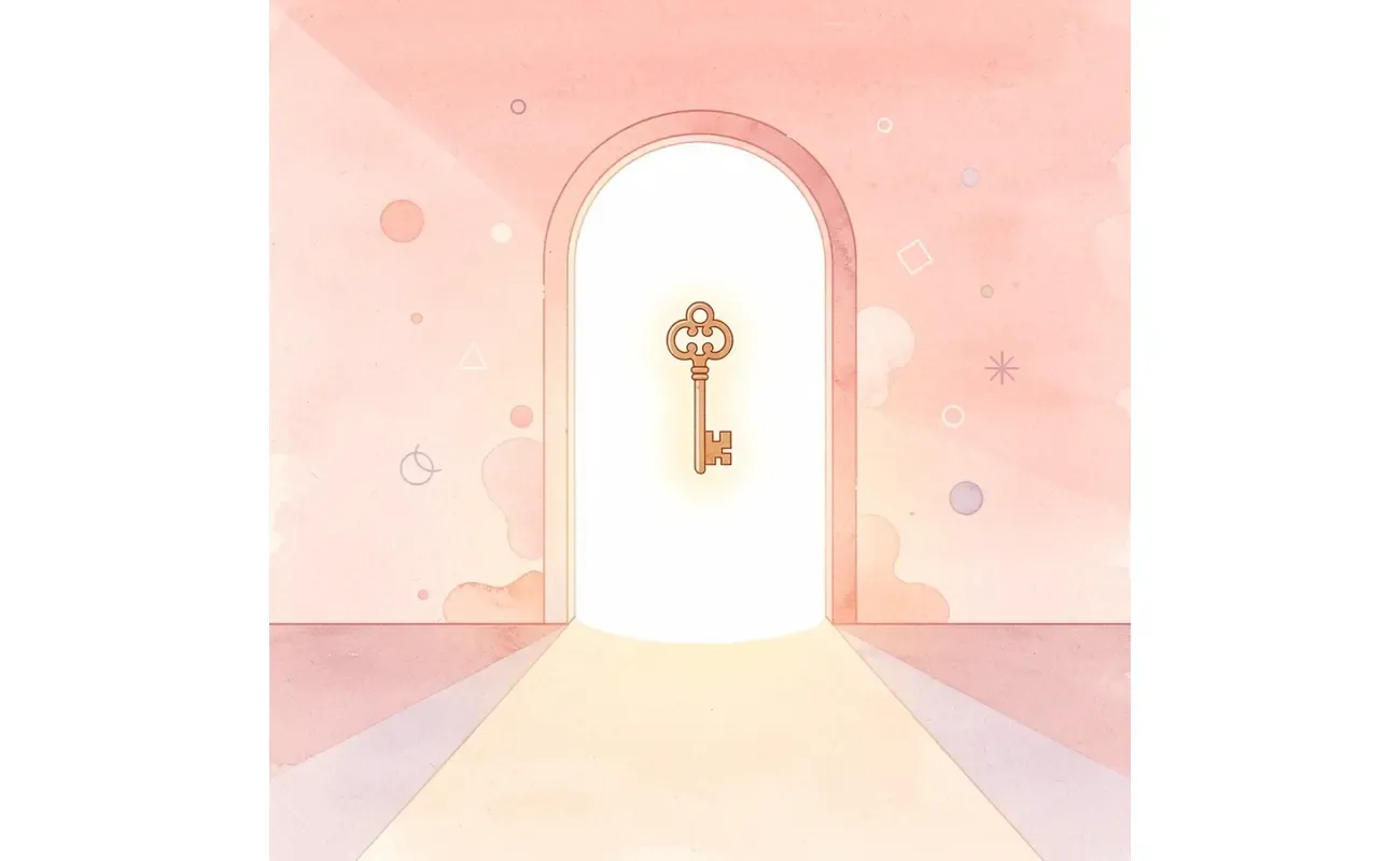 Gateway scene showing an open door representing opportunity despite below-range SAT scores