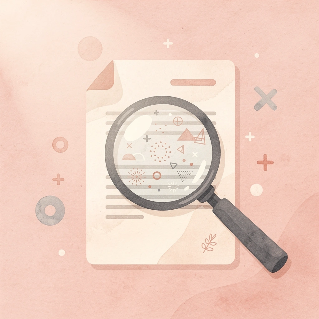 Magnifying glass examining academic documents representing the search for admission insights