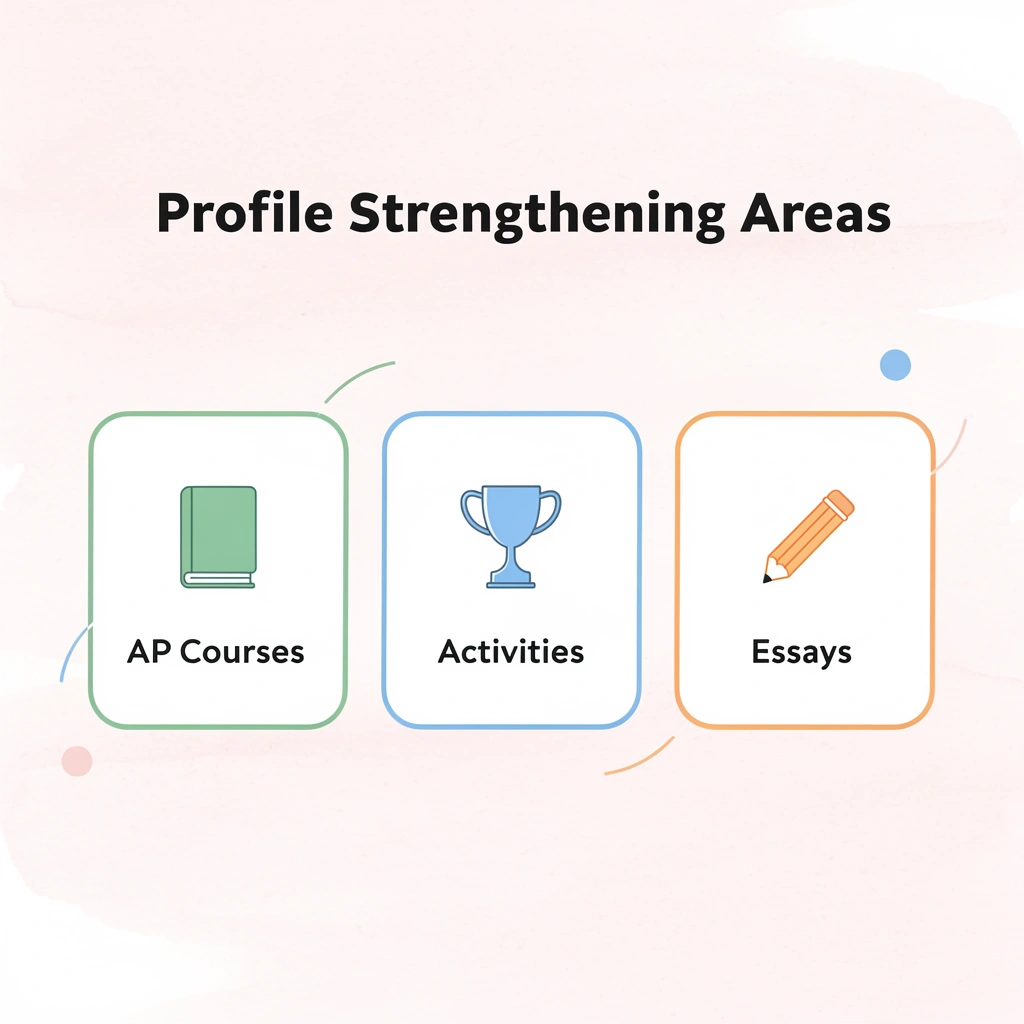 Three key areas for strengthening college application profile