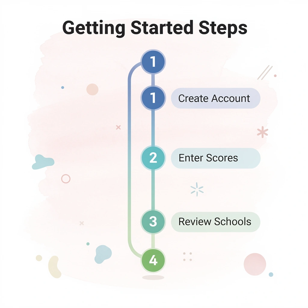 Step-by-step process for using Kollegio's AI college counselor