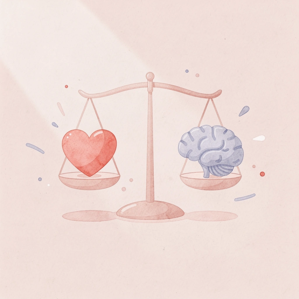 Balance scale comparing SAT scores with holistic student qualities