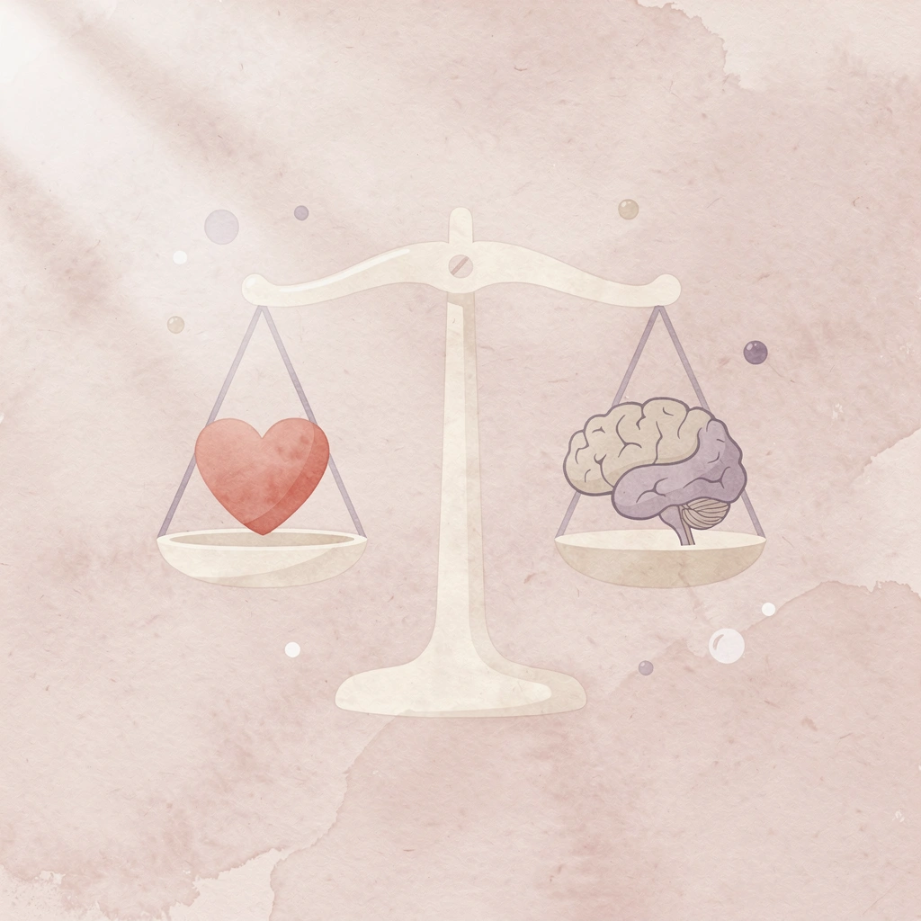 Balance scale showing holistic factors outweigh test scores