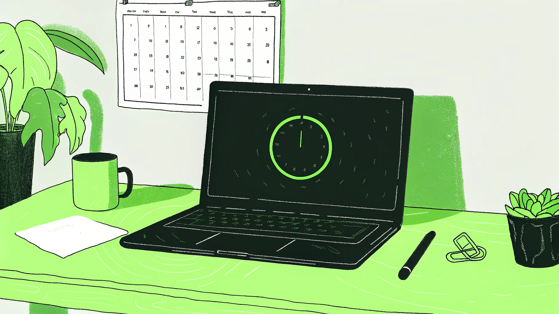 Student desk with laptop score portal, calendar showing 13-day countdown from SAT test date