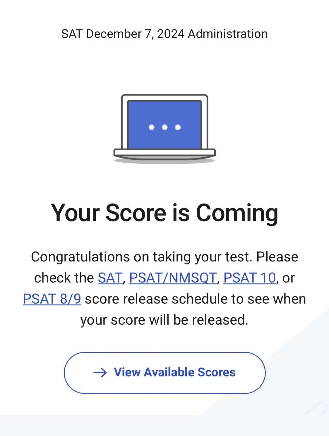 When Do SAT Scores Come Out - test wide score holds