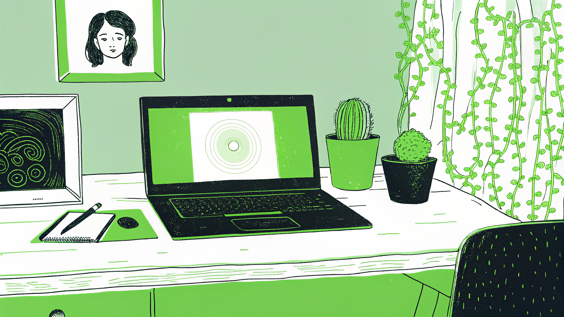 Two student academic profiles aimed at a college admissions target, laptop showing profile builder