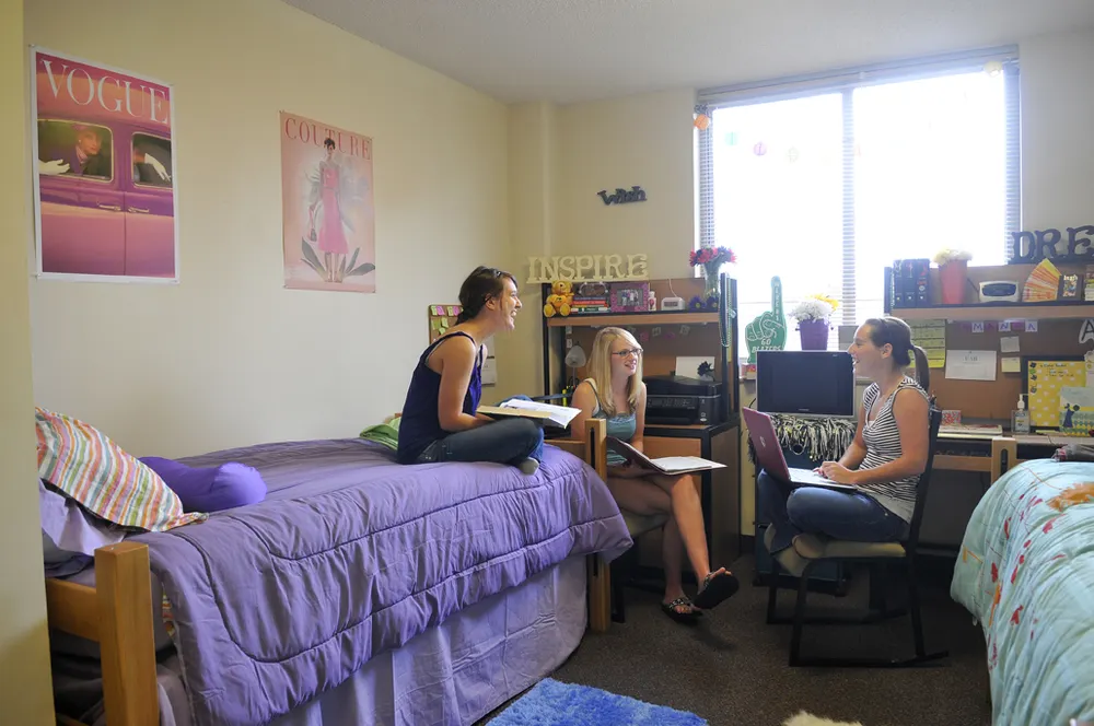 students in a dorm - College Dorm