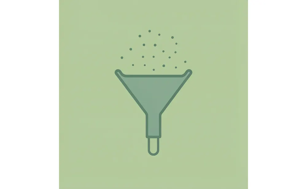 Funnel diagram showing many scholarship opportunities being filtered down to targeted matches