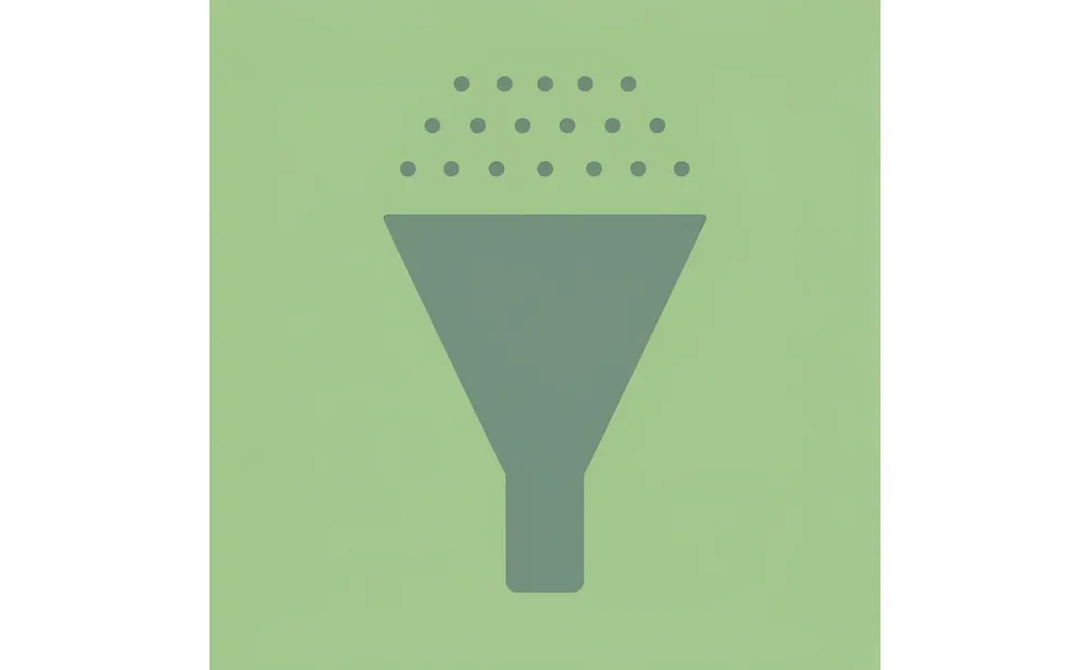 Funnel diagram showing thousands of scholarships filtering down to personalized matches based on user profile