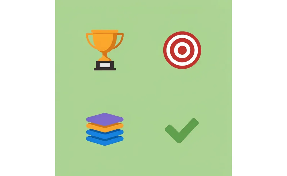 Four-box grid displaying scholarship types and their characteristics: National Contests, Portfolio Awards, Niche Programs, and Competition Levels