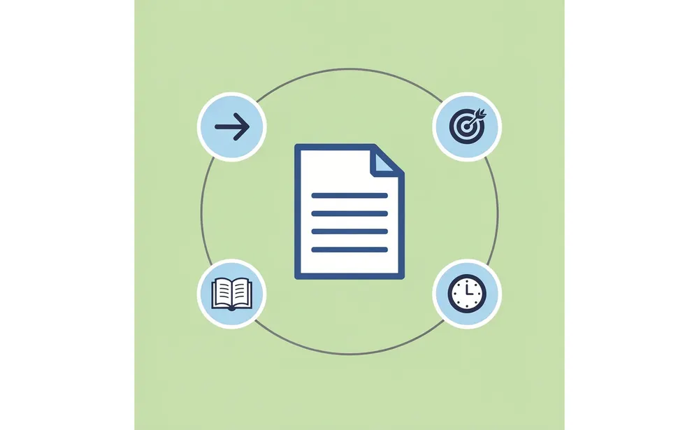 Central hub showing coursework, writing samples, published work, and editorial experience connecting to scholarship opportunities