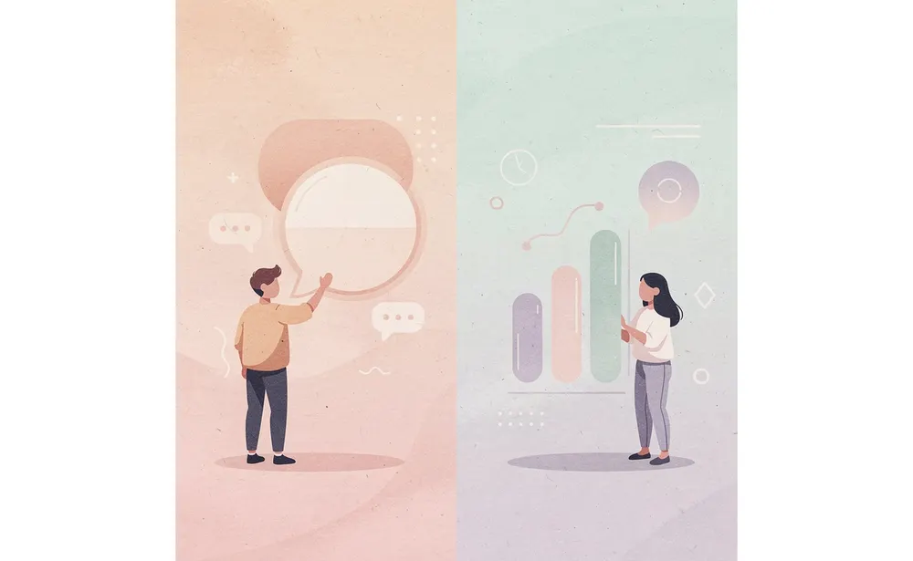 Split scene showing contrast between busy work and strategic study approaches