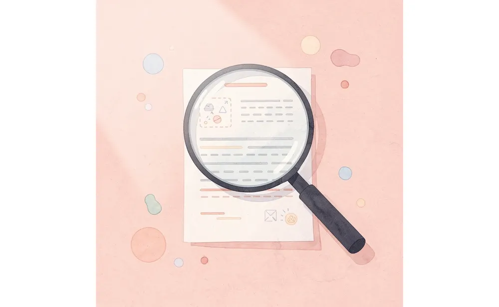 Magnifying glass examining SAT score data and admission profiles