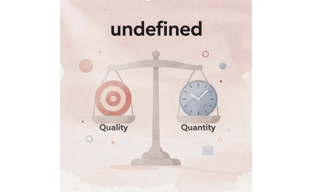 Balance scale comparing quality versus quantity in SAT preparation