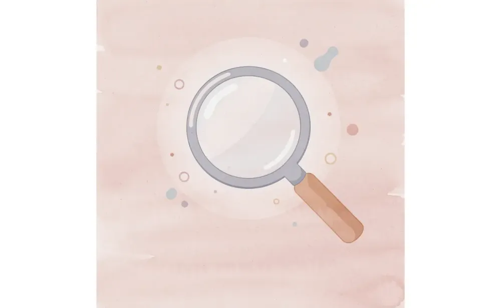 Magnifying glass icon highlighting the need to examine scholarship assumptions