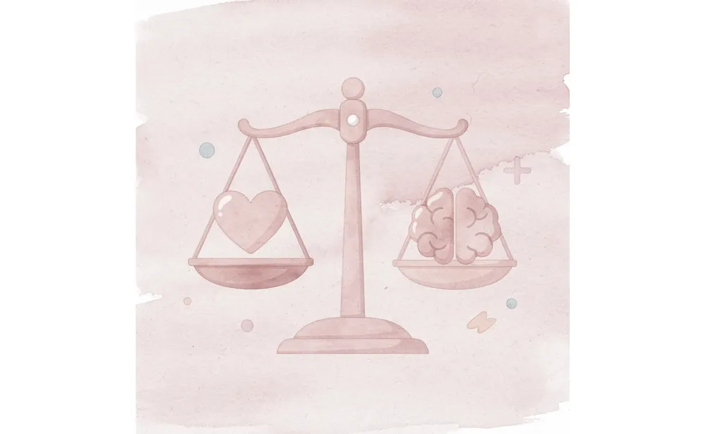 Balance scale comparing SAT scores at different schools