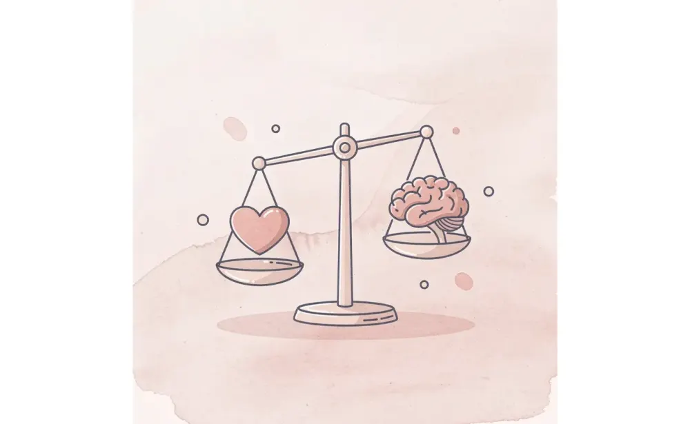 Balance scale comparing current score position versus target school requirements