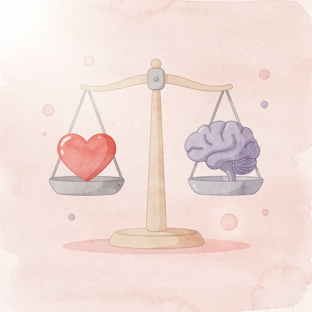Balance scale showing test scores versus holistic admissions factors