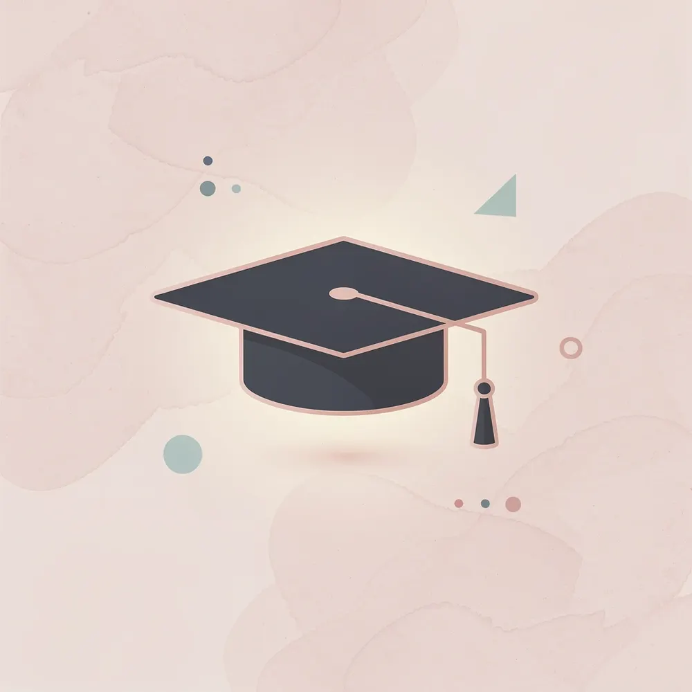 Graduation cap icon representing elite college admission to Princeton