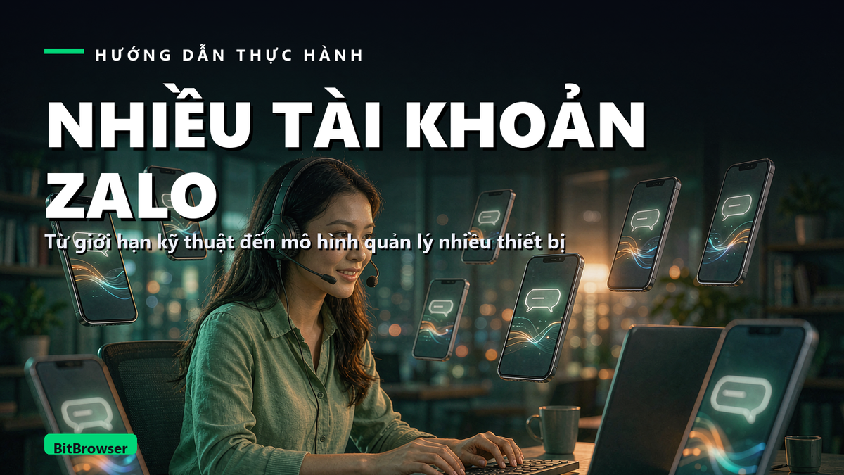 Ba lớp công nghệ để vận hành nhiều tài khoản Zalo cho đội chăm sóc khách hàng