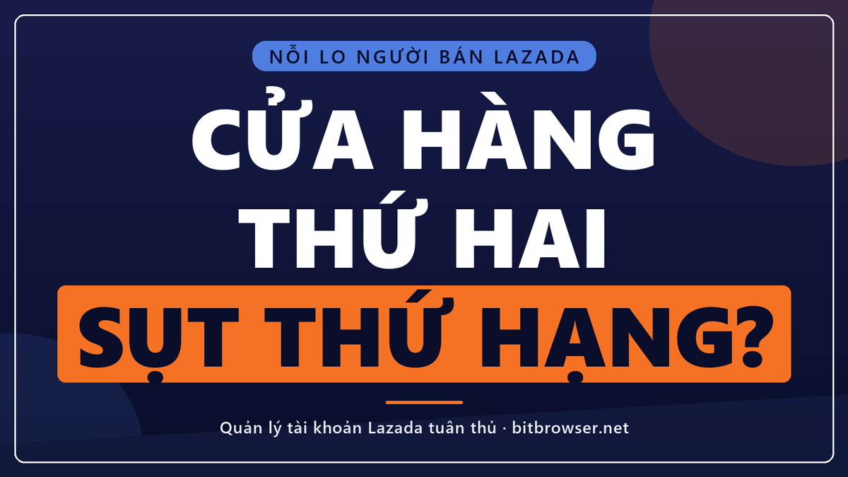 Quản lý tài khoản Lazada an toàn: cấu hình IP và dấu vân tay thiết bị