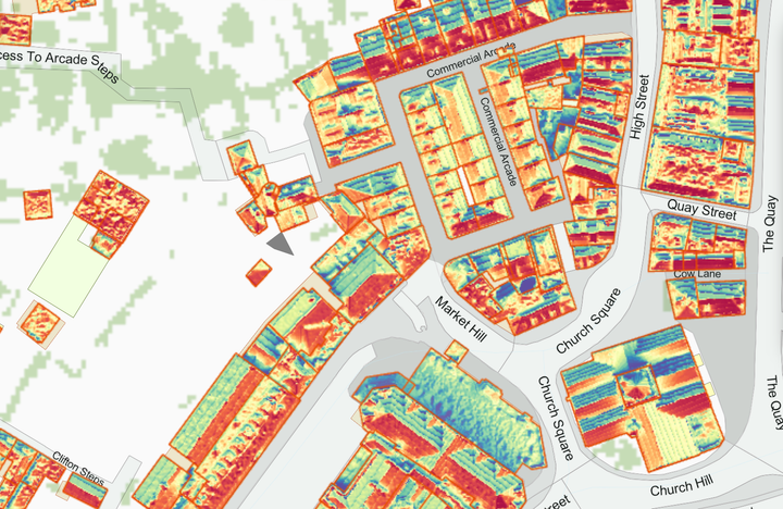 Free map published to understand solar panel suitability