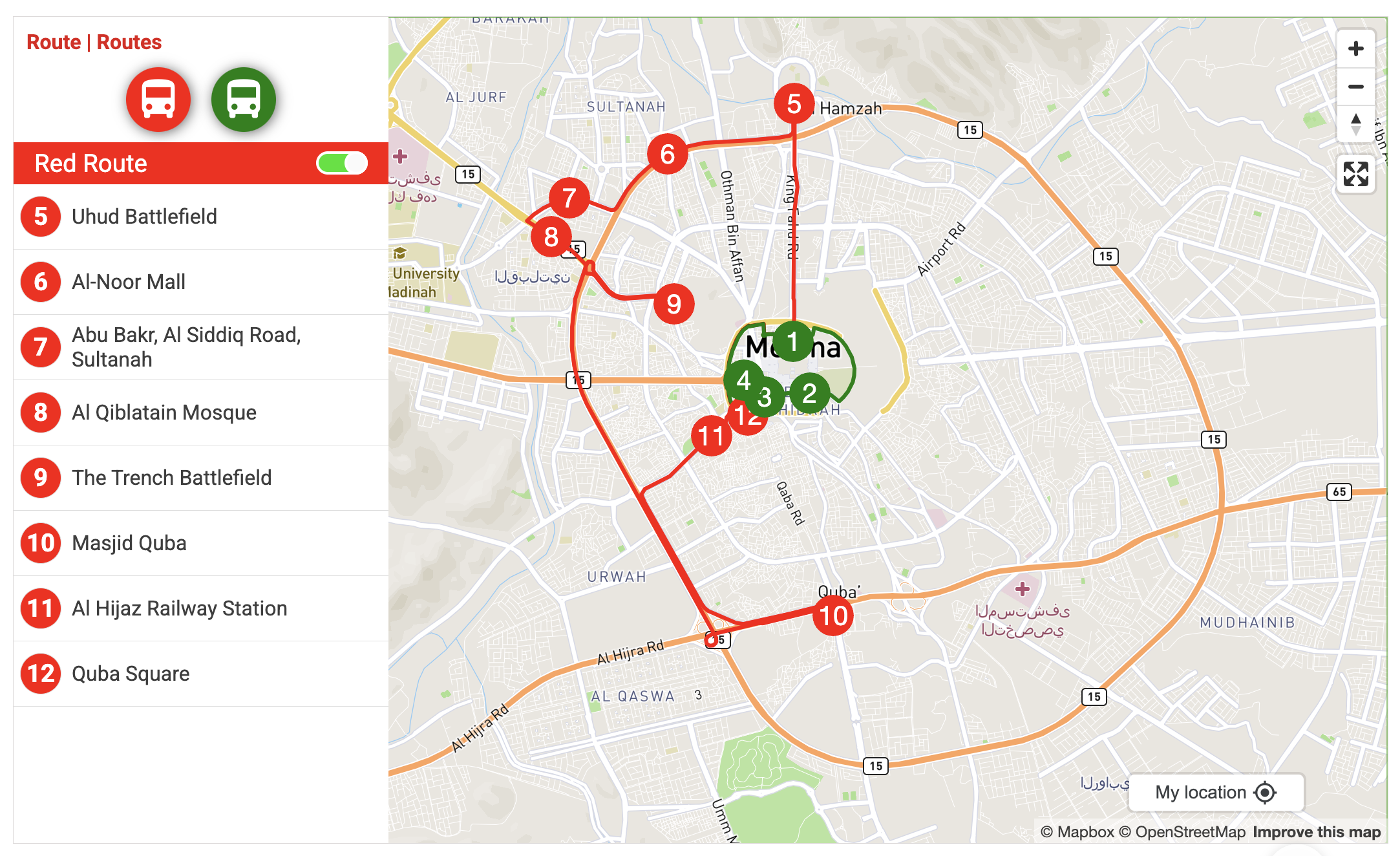 Places to see in Madinah