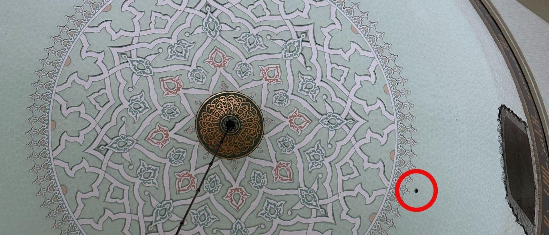 The Black Spot in Masjid Quba, Madinah