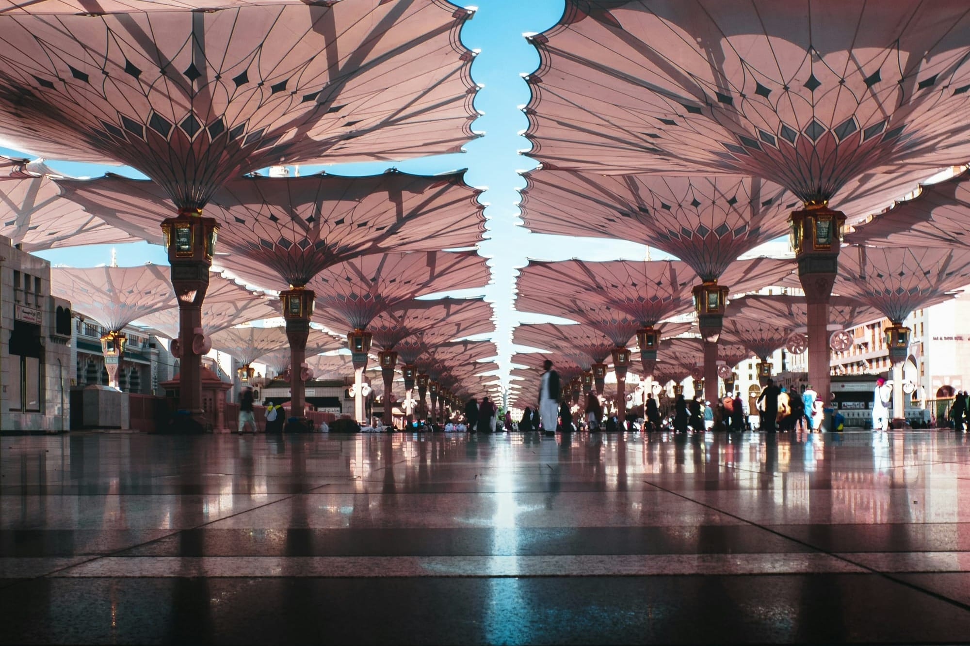 Umbrellas at Masjid-e-Nabawi, Madinah