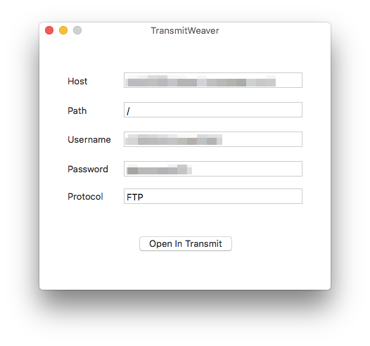 TransmitWeaver Screenshot