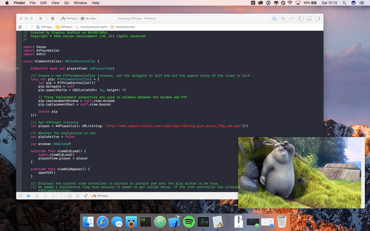 Hacking macOS Sierra's PIP