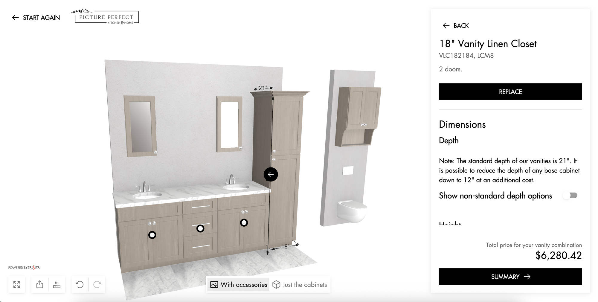 3d configurator for cabinets