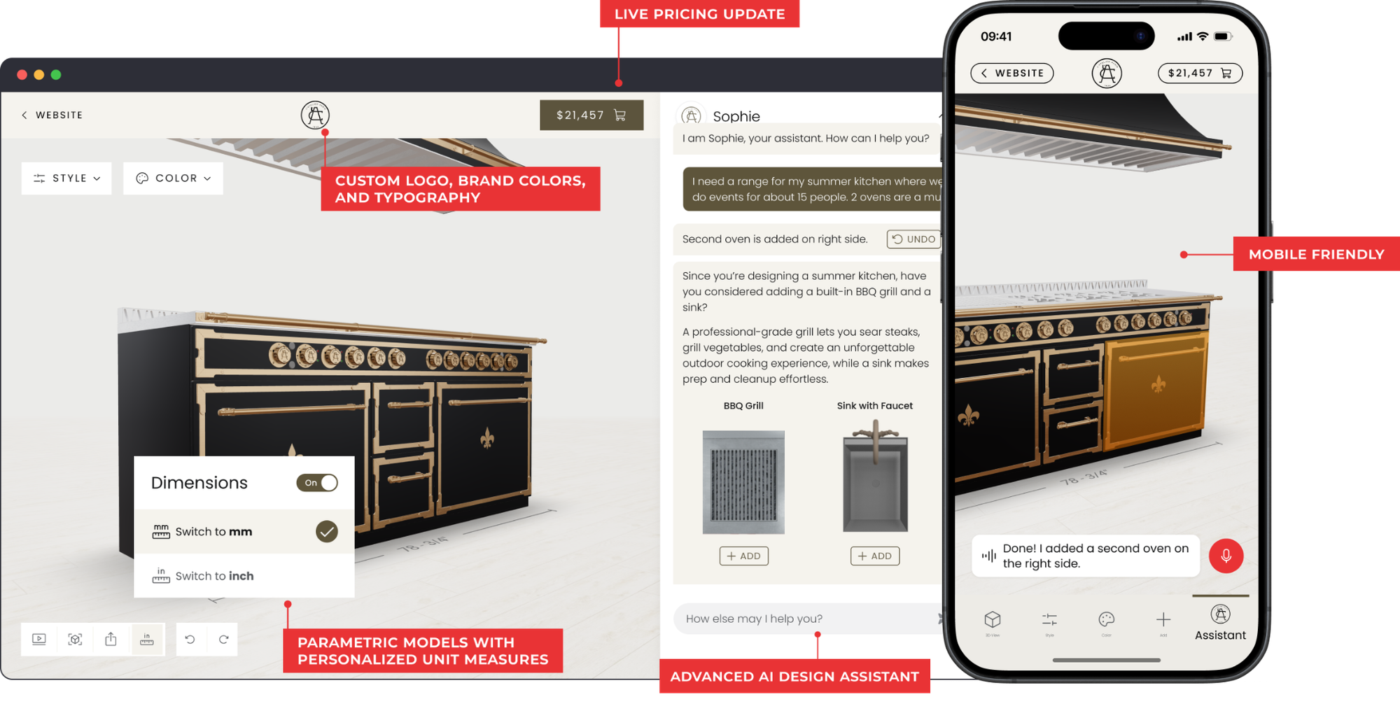 Furniture configuration tool