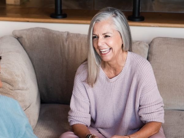 Smiling older woman healing from depression and anxiety with Wondermed ketamine treatment