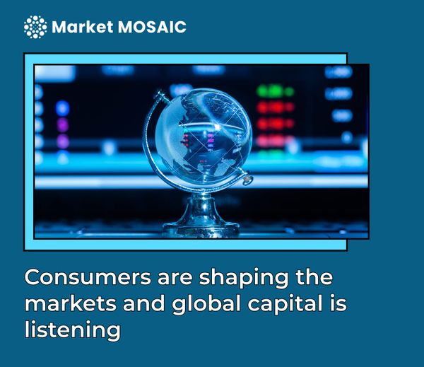 Consumers are shaping the markets and global capital is listening
