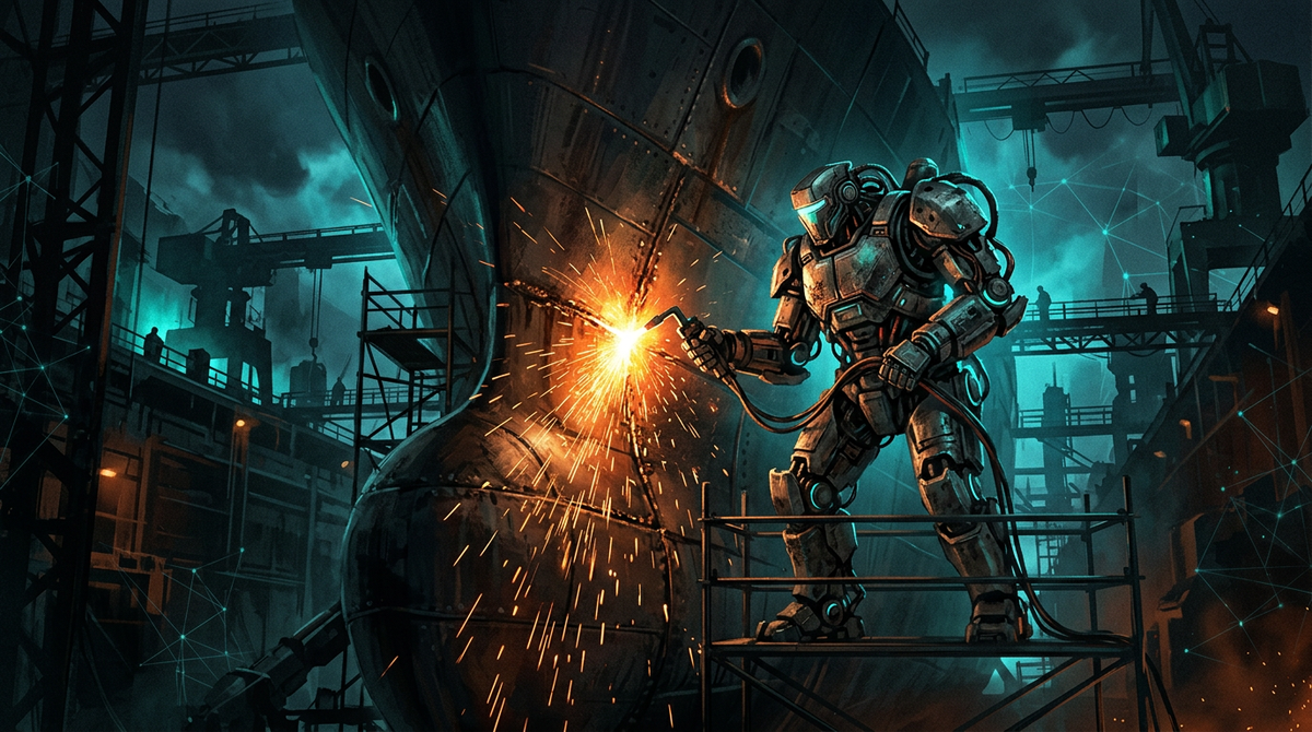 Shipyard Welding: The Humanoid Robot’s First Real Job