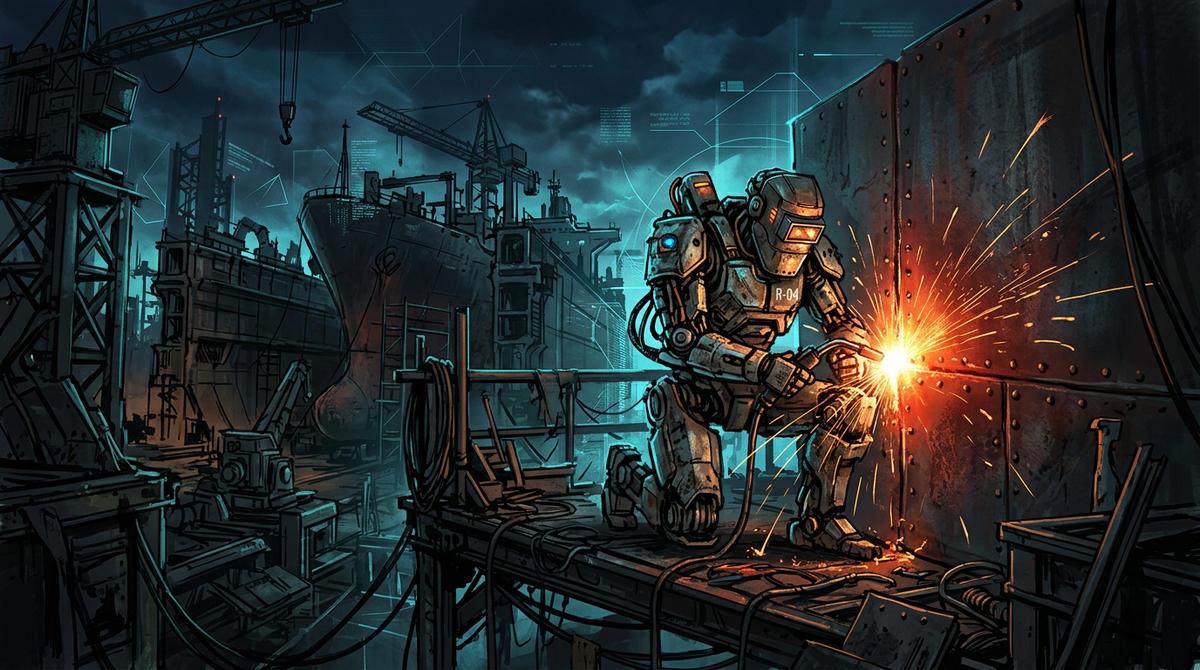 Industrial Humanoids: Welding the Future of Naval Manufacturing