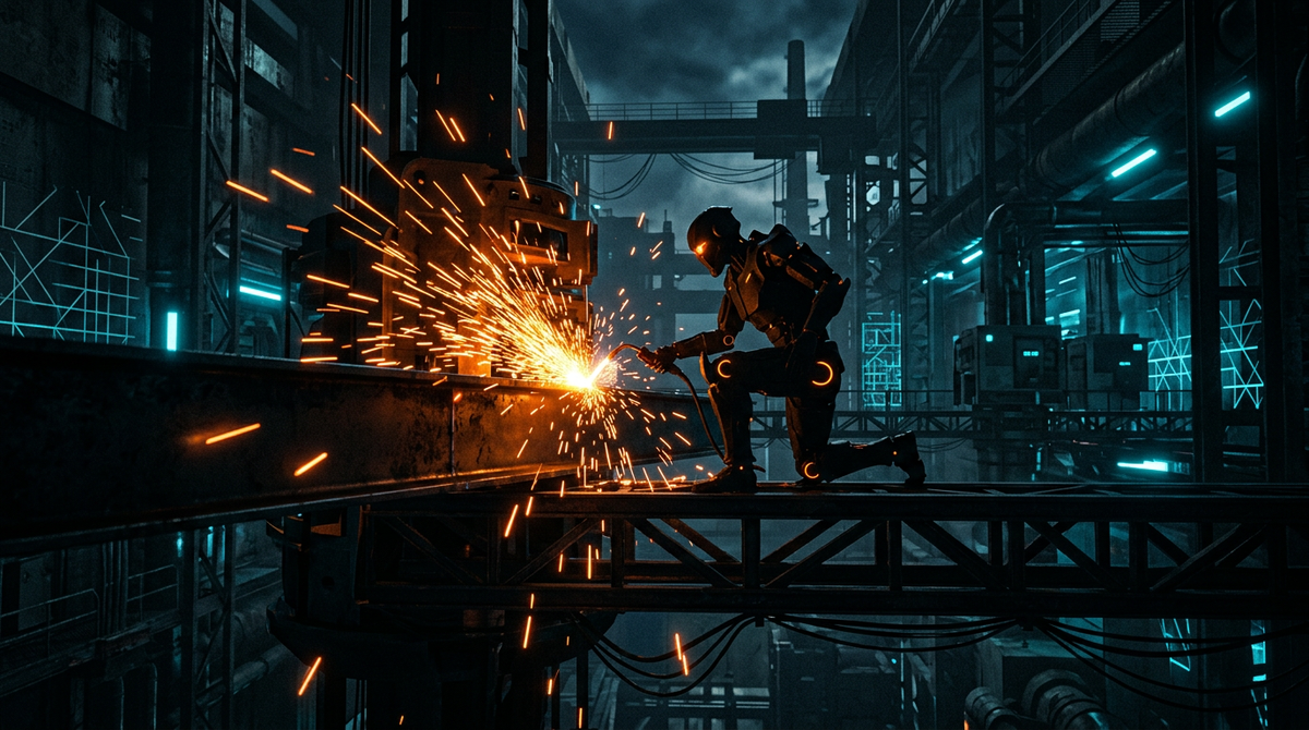Hard Labor: Humanoid Robots Take on the Shipyard Welding Challenge